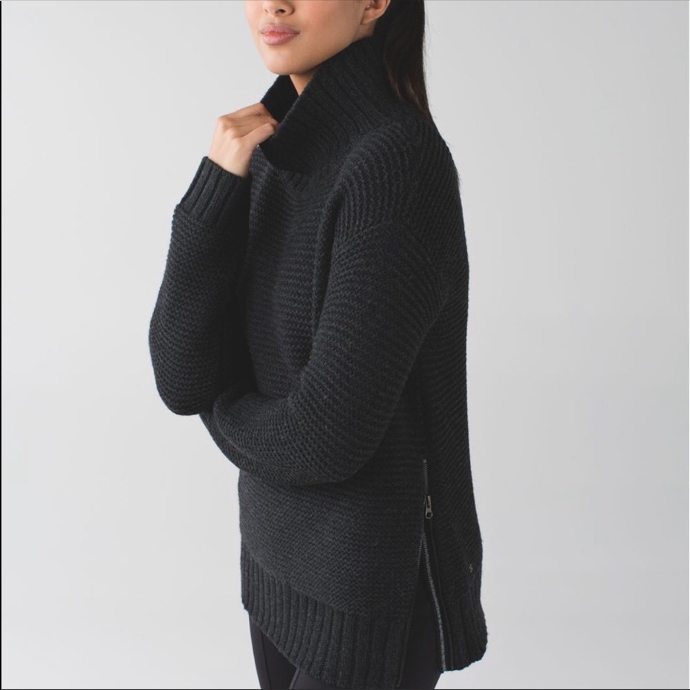Lululemon high neck wool sweater